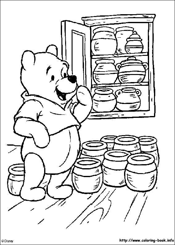 Winnie the Pooh coloring picture